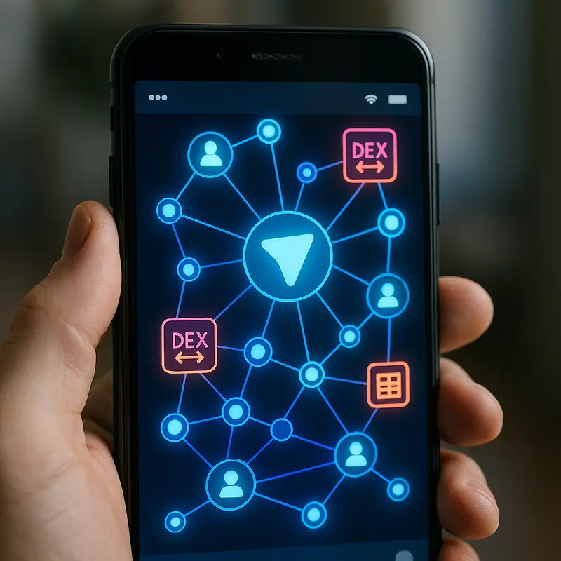 Visual representation of TON Factory enhancing Telegram’s blockchain interactions.